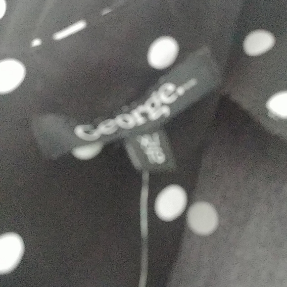 GEORGE, XL, Black with White polka dot, dress 👗 - Picture 5 of 5